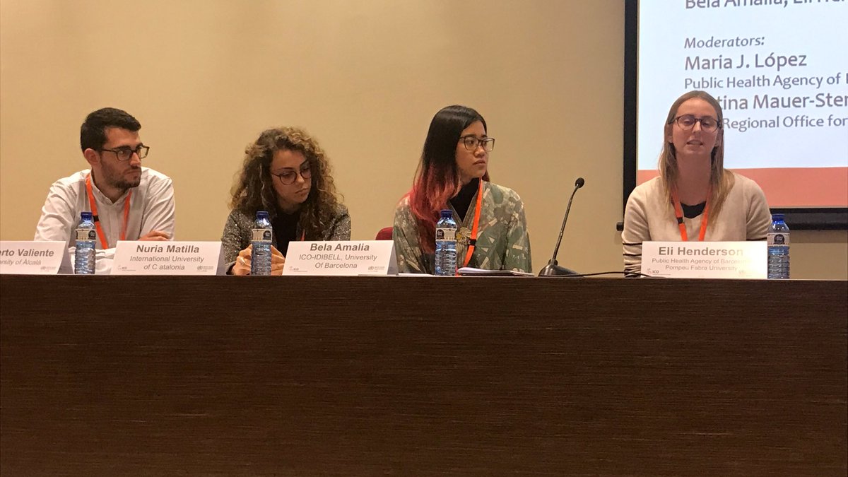 TobControlUnit's tweet photo. Young tobacco control researchers at the Closing rotund table #ICOWHO18 Fresh air! 😊 https://t.co/7Yl6rezzcz