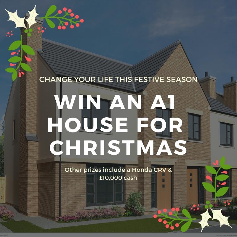 WinanA1House's tweet photo. If you're making your list for Santa soon make sure to include a ticket for our draw on it! You could win a house on the A1 worth £150,000, a brand new Honda CRV, £10,000 cash &amp; more! Find out how you could win here 👉🏻 https://t.co/pMyCnJUpB0 https://t.co/hUFCYzkBQE