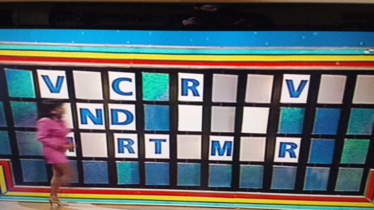 This is how bored I am stuck at home ill.  Watching Wheel of Fortune. 
<a href="/RealBobMortimer/">bob mortimer</a>