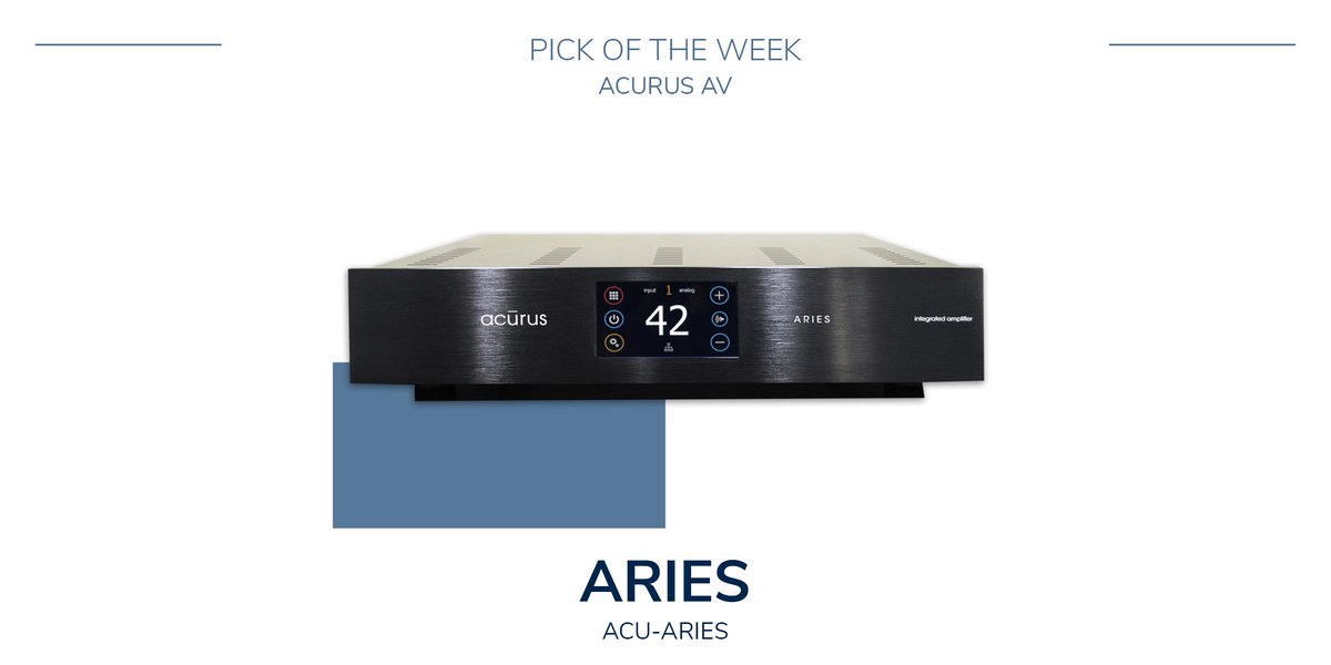 apextech_uk's tweet photo. 2.1 channel integrated power amplifier from @Acurus_AV is our choice this week https://t.co/X4Uxgd44r0
#PickOfTheWeek #GTUKProducts #AcurusAV #Amplifier https://t.co/AcYHBoedrH
