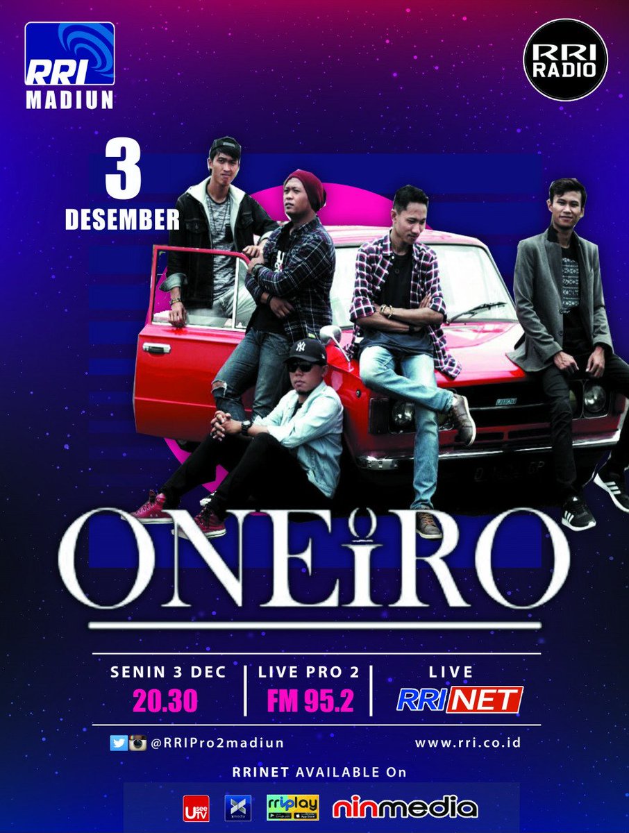 HairinMr's tweet photo. Saksikan malam ini band favorit.....ONEIRO Live dari Madiun
#RRILiveMusikMadiun
@RRIPro2madiun
@Oneiroofficial https://t.co/O8GBCzh3dK