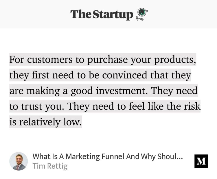 Andrew_Bentley_'s tweet photo. Really loved this post by Tim Rettig. It’s worth a read if you’re just getting to grips with #MarketingFunnels 

Read via: https://t.co/Wh0NUyy0kk https://t.co/LggegJ3y8u