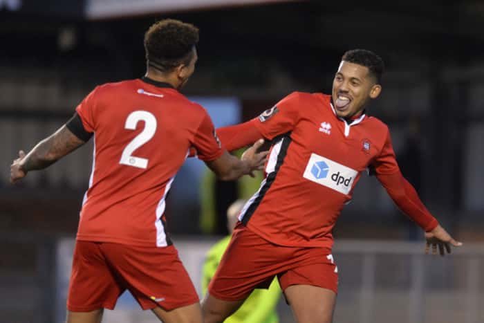ebfc_official's tweet photo. TEAM OF THE WEEK!!

⚽️⚽️

3 Eastbourne Borough players feature in this weeks National League South team of the week after our 3 - 0 win away at Wealdstone!! A big well done to @manlikehall @Sergio_Torres08  and Tobi Adebayo-Rowling. https://t.co/DzpE8yWaEj