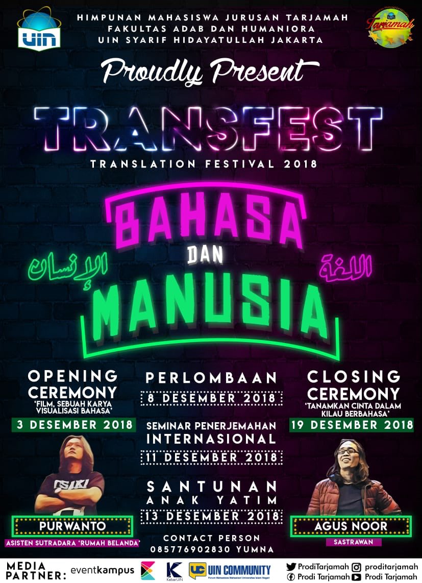 ProdiTarjamah's tweet photo. Alhamdulillah rangkaian acara pertama sudah terlaksana. Terus inovatif dan mendunia prodi tarjamah https://t.co/6DrH7s6B11