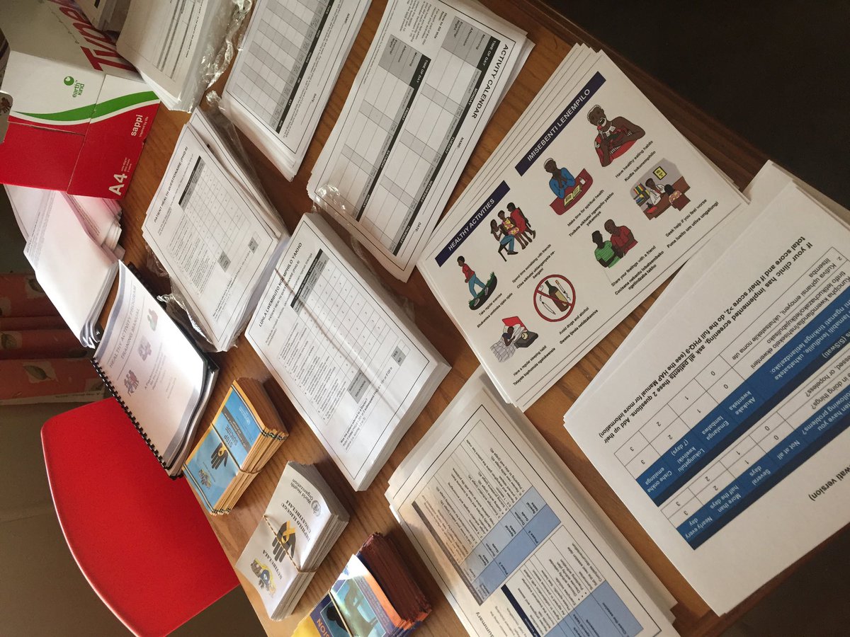 Lubombo_HRU's tweet image. Today our team are working hard finishing the delegate packs for our 4 day training starting tomorrow with the National Psychiatric Hospital on common mental illness, primary mental healthcare + our @COMDISResearch-supported Healthy Activity Program package #MentalHealthMatters