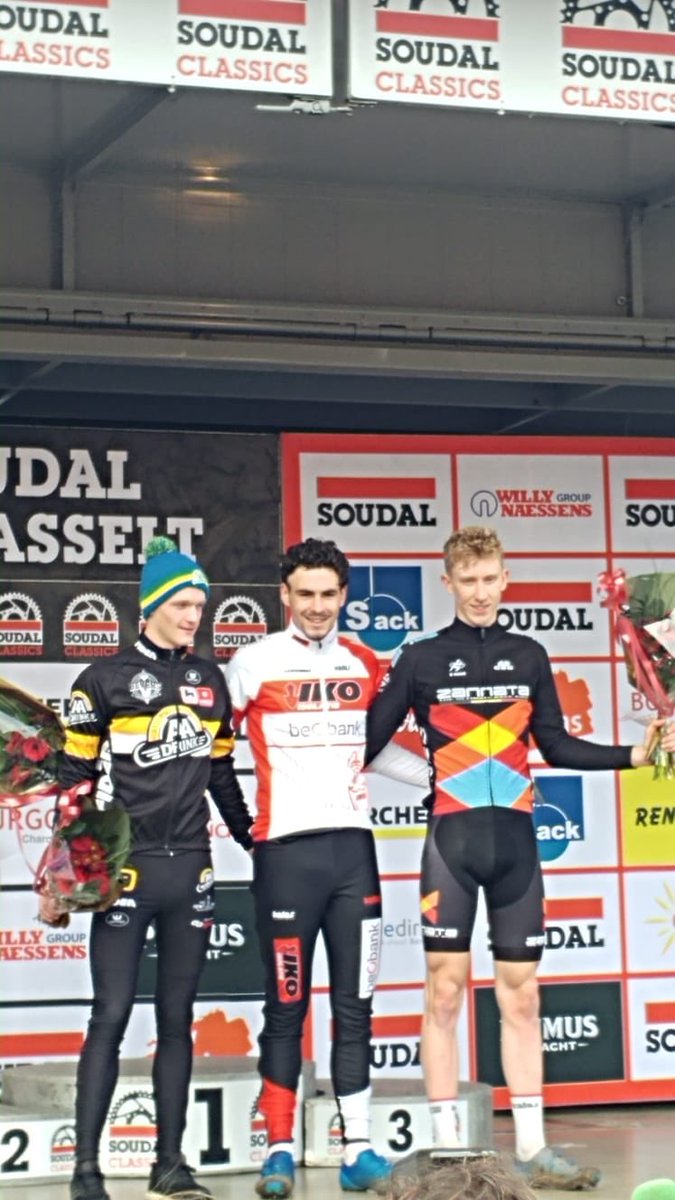 GSG_Zannata's tweet photo. A great weekend for the Zannata guys with @DarrenAtkins19 finishing 3rd in the UCI Cyclocross Masters at Mol and @LewisAskey finishing 3rd at Hasselt GP Soudal Classic #ridezannata @GSGClothingUK @AussieLarry https://t.co/Y8gUTd82mD