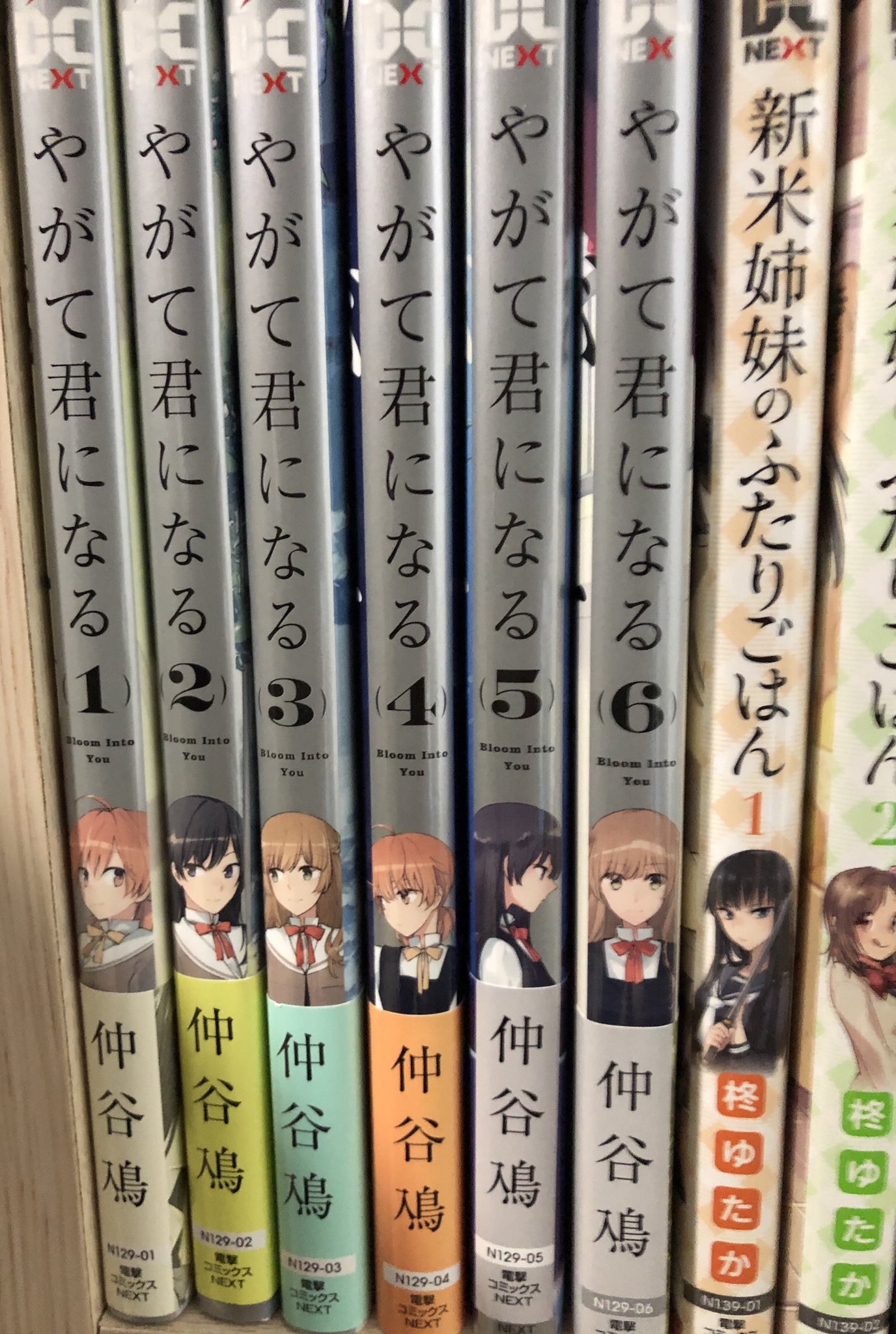 せお やがて君になる 今 既刊6巻 で全体の8割 という発言と 背表紙のキャラが 1巻 侑 2巻 燈子 3巻 沙弥香 4巻 侑 5巻 燈子 6巻 沙弥香 と規則的に推移してることから考えると 7巻 侑 8巻 燈子で二人が向き合って全8巻で完結するんじゃ
