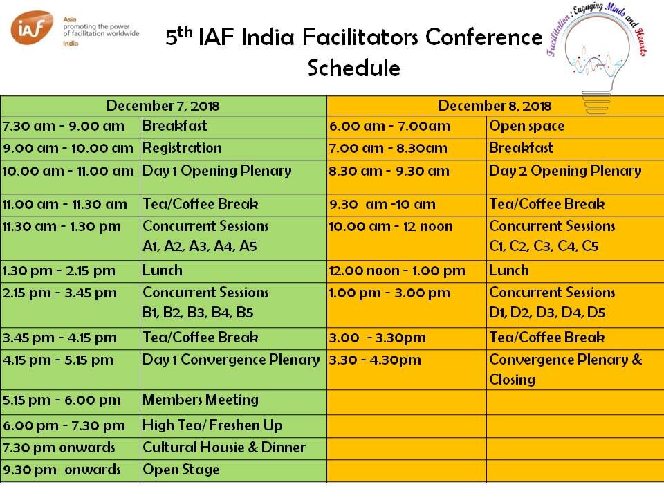 IAFIndiaOrg's tweet image. This is so exciting !... 4 days to go for #iafindia18 

Here is a look at whats going on in Lonavala on 7th and 8th December. 

@iafacilitators #facind #facilitation 
@3mindialimited @c2cod @timex_india  @humancaplitalonl