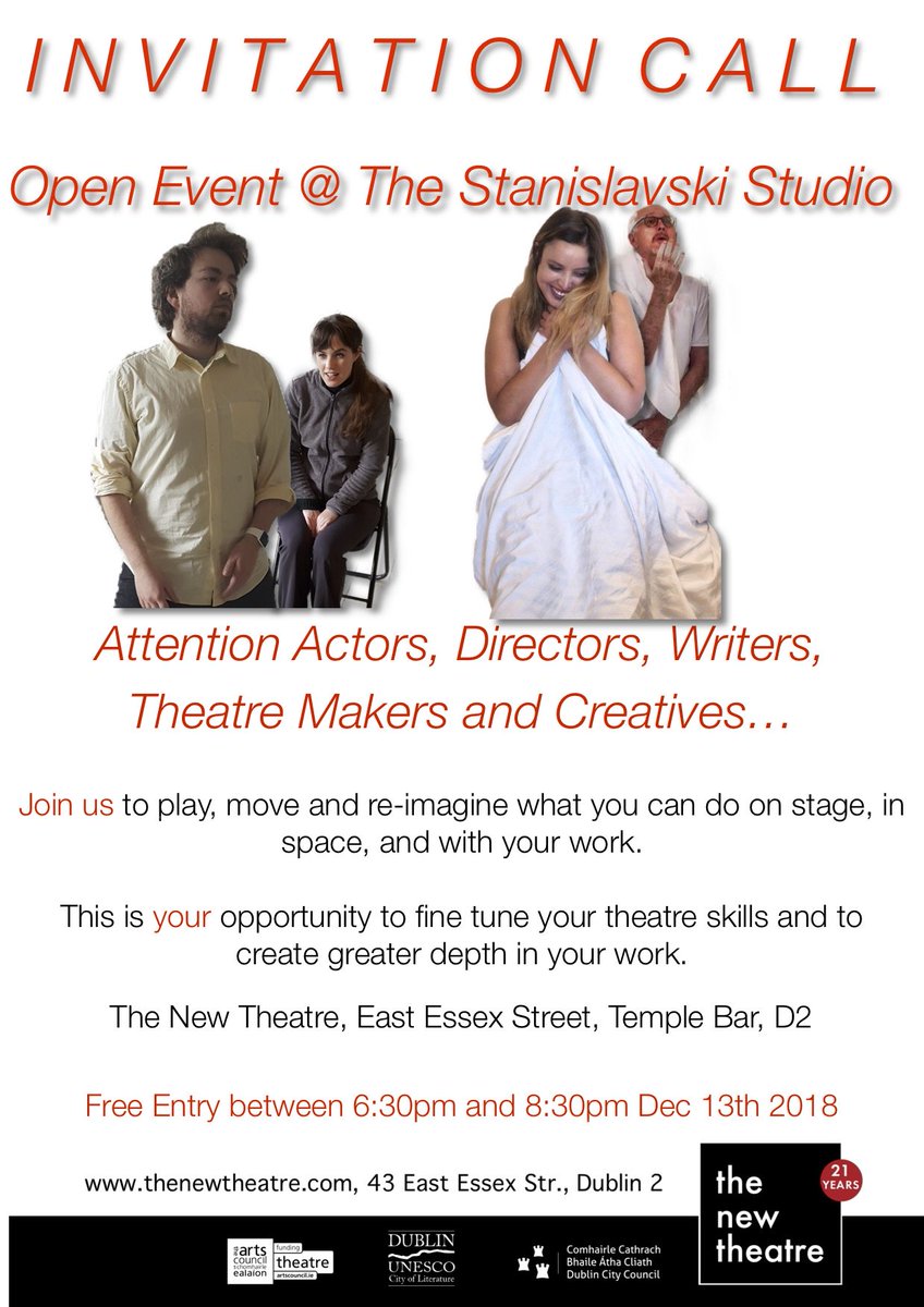 JosephDevlin2's tweet photo. Invitation Call 
to
Actors, Directors, Writers, Theatre Makers &amp; Creatives.... https://t.co/PiOMEuRNKS