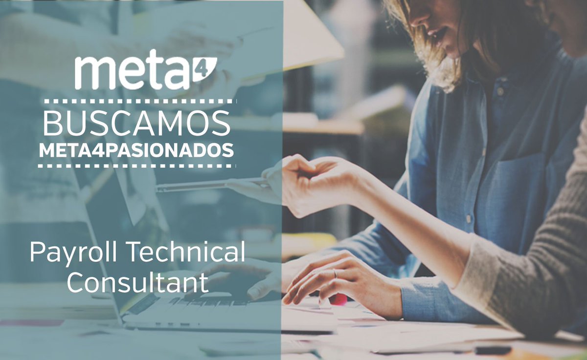 Cegid_Es's tweet photo. 📢¡En Meta4 estamos buscando un Payroll Technical Consultant! Para más información accede a la oferta aquí ↘️https://t.co/EiRP6fy8dk #oferta #empleo https://t.co/BctnLML92p