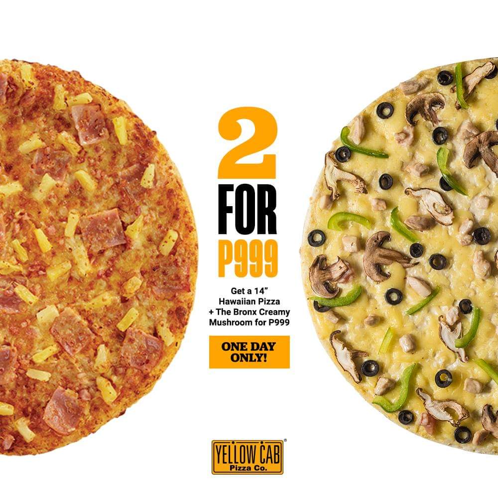 abreezatweets's tweet photo. Kick off the holiday hustle, Yellow Cab-style, with the ultimate Unli Party on December 5!
Can't come? Grab the Ultimate 2 for P999 bundle and take the party with you!
#YellowCabPizza
#FuelYourHunger
#ILoveAbreeza https://t.co/kdbOr7hDYZ