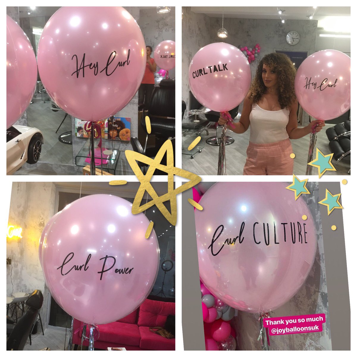 Custom branded and statement bubble balloons for new curly hair salon Curl Talk in Brick Lane . Make a statement for your next social/corporate event! @joyballoons #bubbleballoon #promo #branding #events #storeopening #balloons #balloondecor #partydecor #customballoon #Corporate