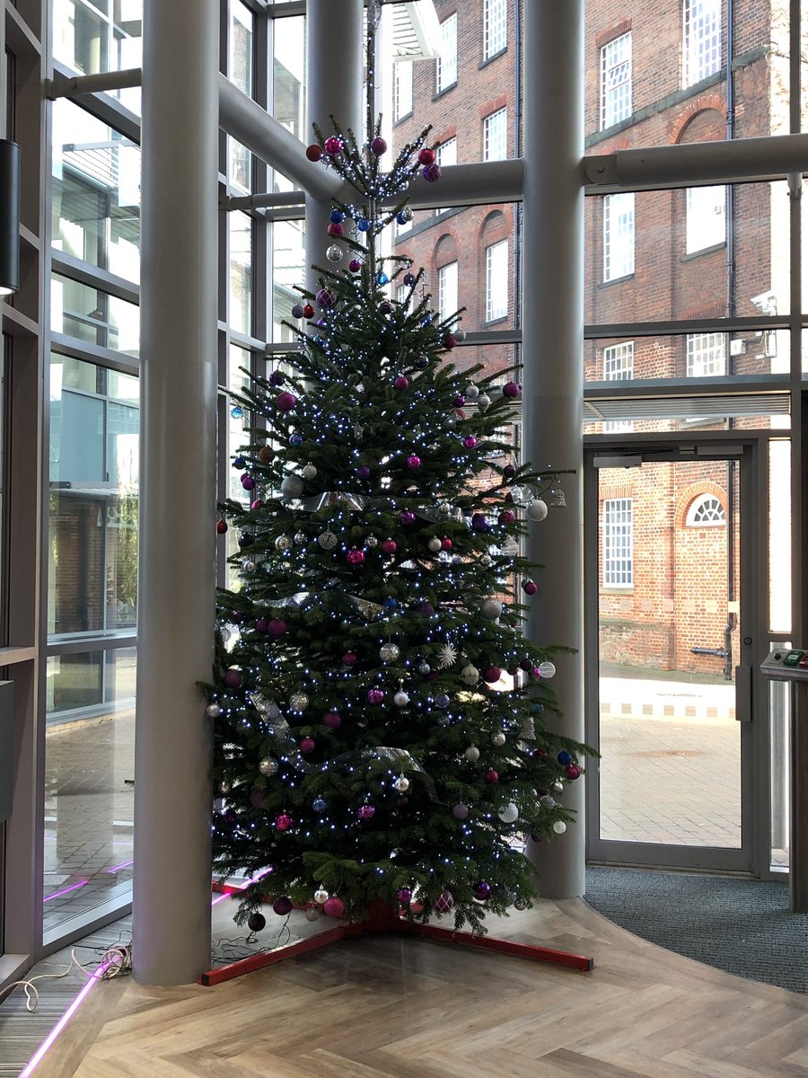 Our Christmas tree is up in the Norwich <a href="/MillsandReeve/">Mills & Reeve</a> office.