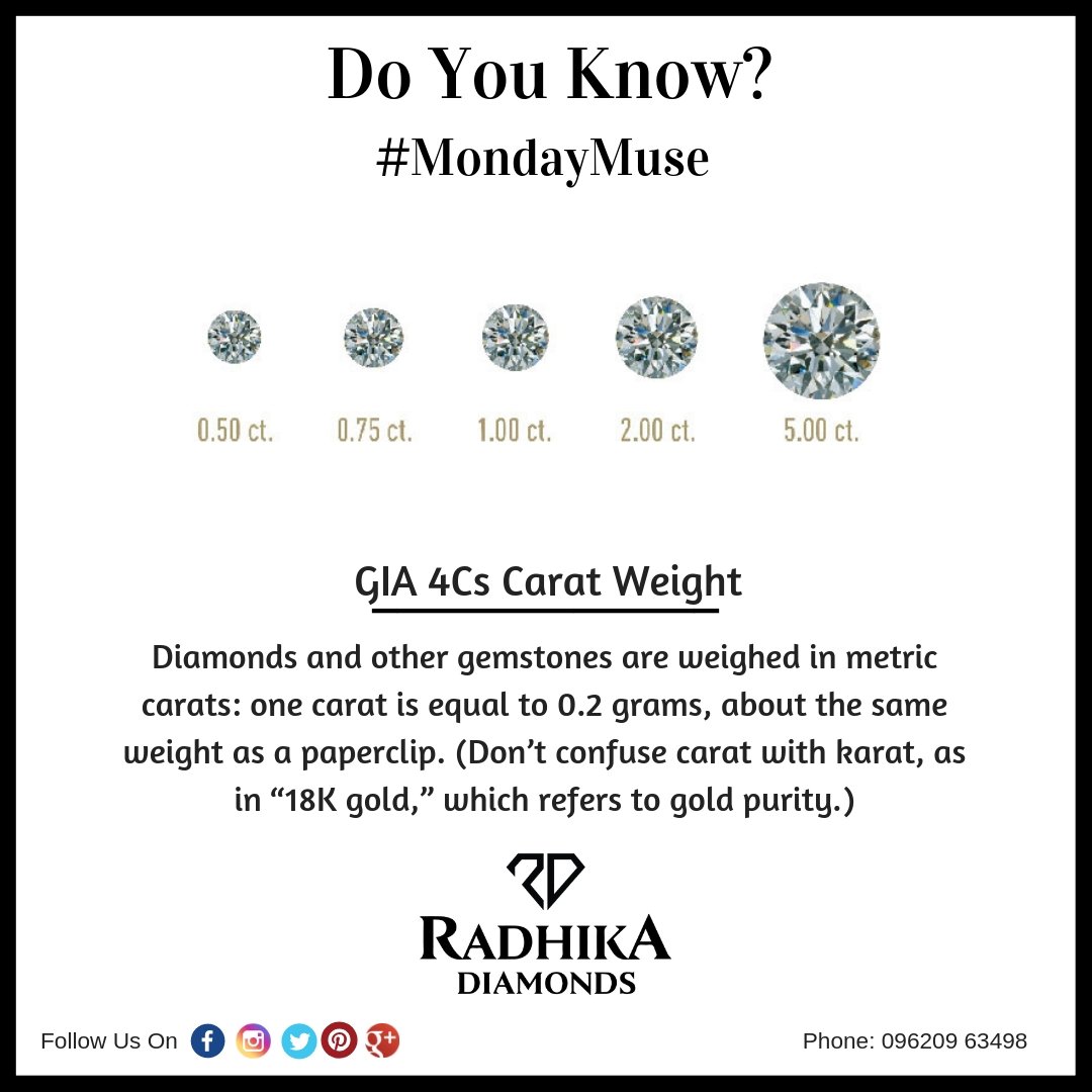 here Is A Difference!!!

#RadhikaDiamonds #Jewellery #Ornaments #Diamonds #Jewelry #DiamondJewelry #RadhikaManne #DoYouKnow #Facts #Carats #DiamondCarats #DiamondWeights