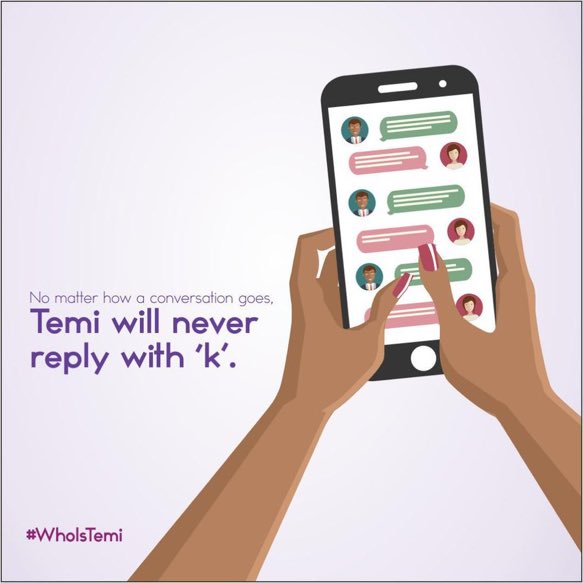 Marapolsa's tweet photo. Temi is more than just a friend
Temi will never give you 'K' as a response #WhoIsTemi https://t.co/ao33Dk6M3m