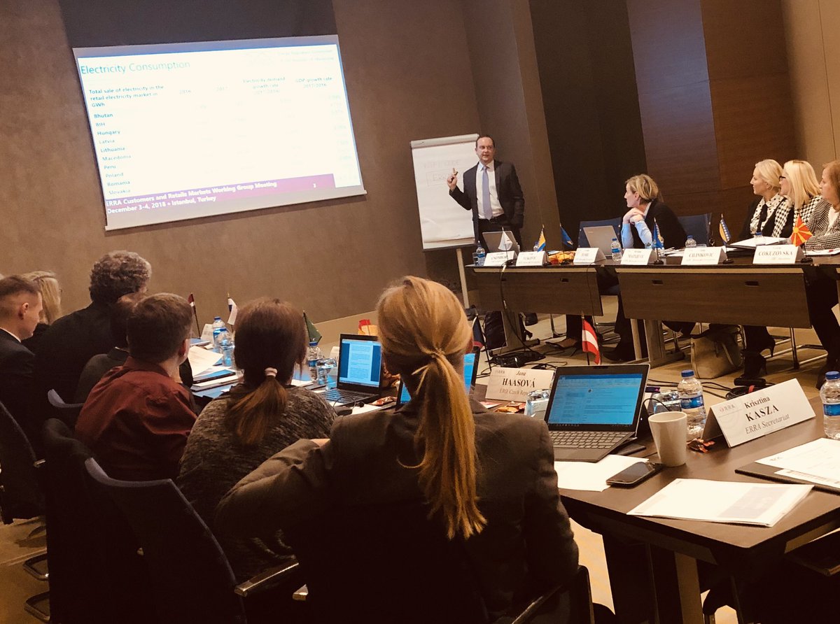 martinoski_m's tweet photo. Just presented preliminary findings of the #Retail #Electricity #Market #Monitoring Report for 2017 during @ErraNews #CRM WG #Meeting in #Istanbul. In majority of examined cases there is still work to be done towards well #functional #liberalized retail electricity markets. https://t.co/14XVSmXh9C