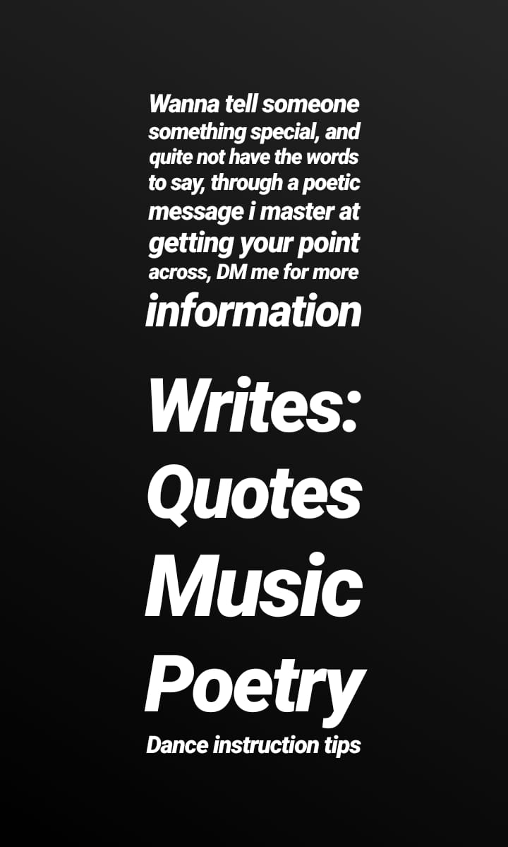 HeLookHaitian's tweet photo. Im a #Writer who #Writes #Music #Poetry #Quotes #Slogans created a way to speak through #DanceLanguage dm me for more information https://t.co/sOQu5SRg1B