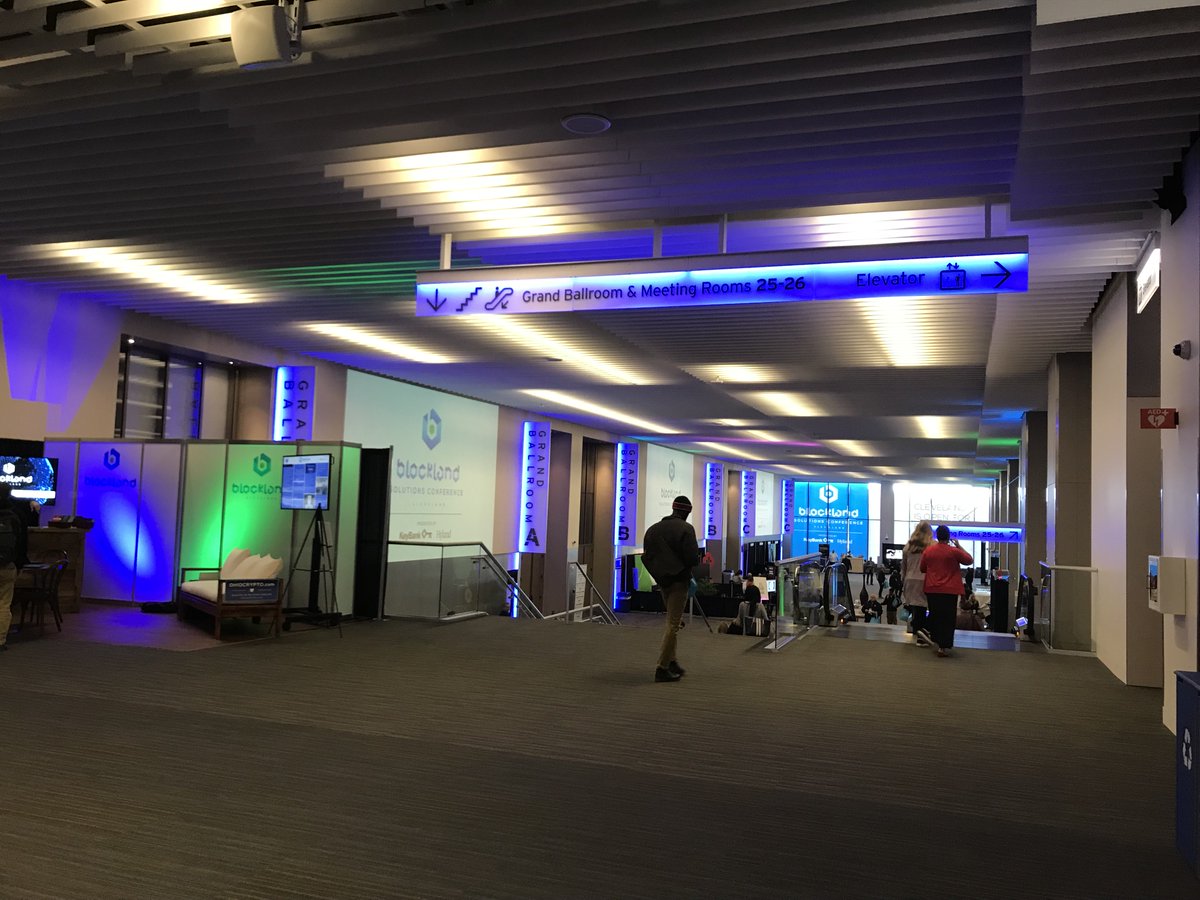 ethode's tweet photo. Morning sessions started - 1700 tickets sold out.  @BlocklandCLE first year attendance exceeds all may-sayers and Cleveland downers.  #buildTogether https://t.co/WWN6J3HeQE