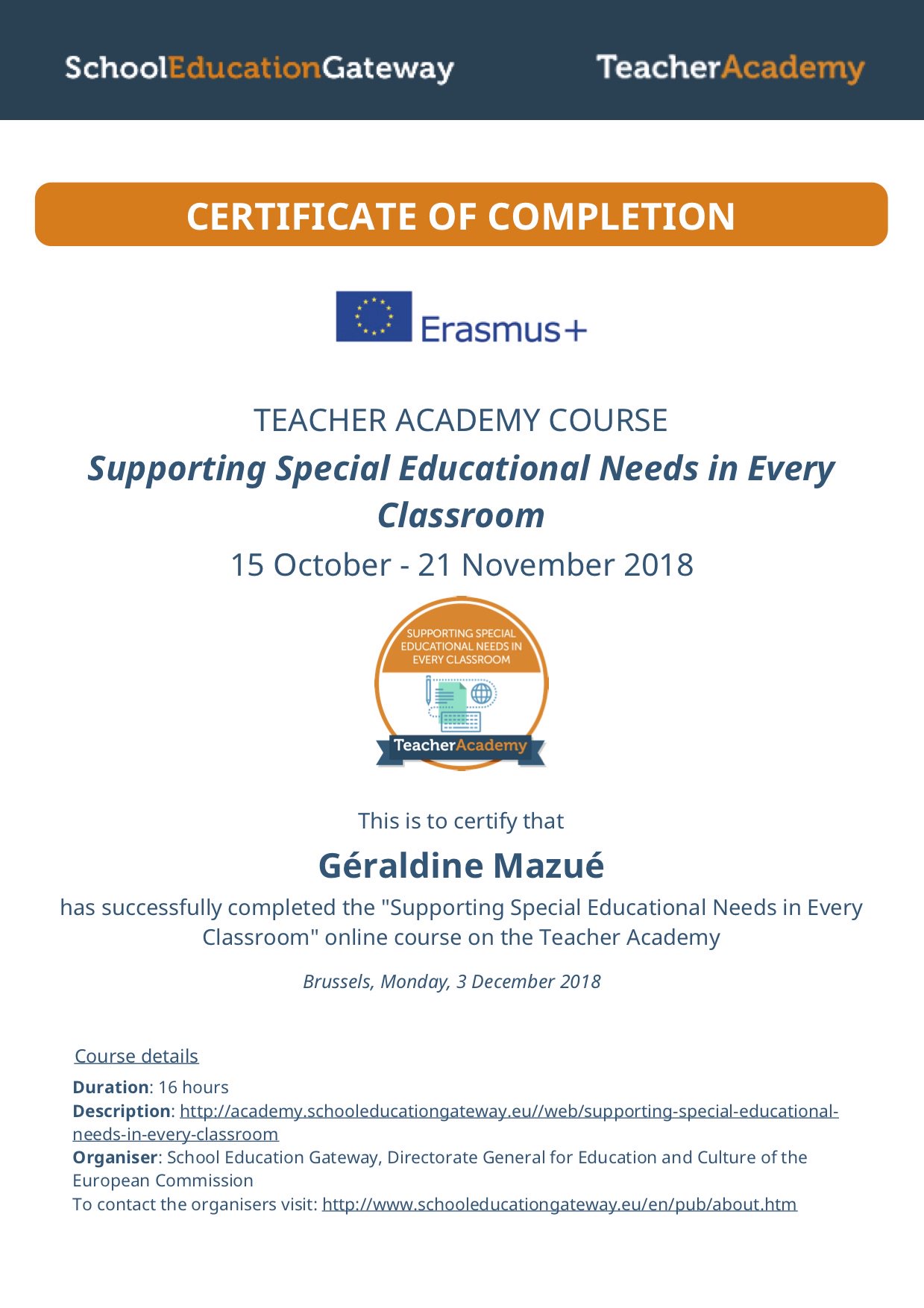Geraldine Mazue On Twitter Supporting Special Educational Needs