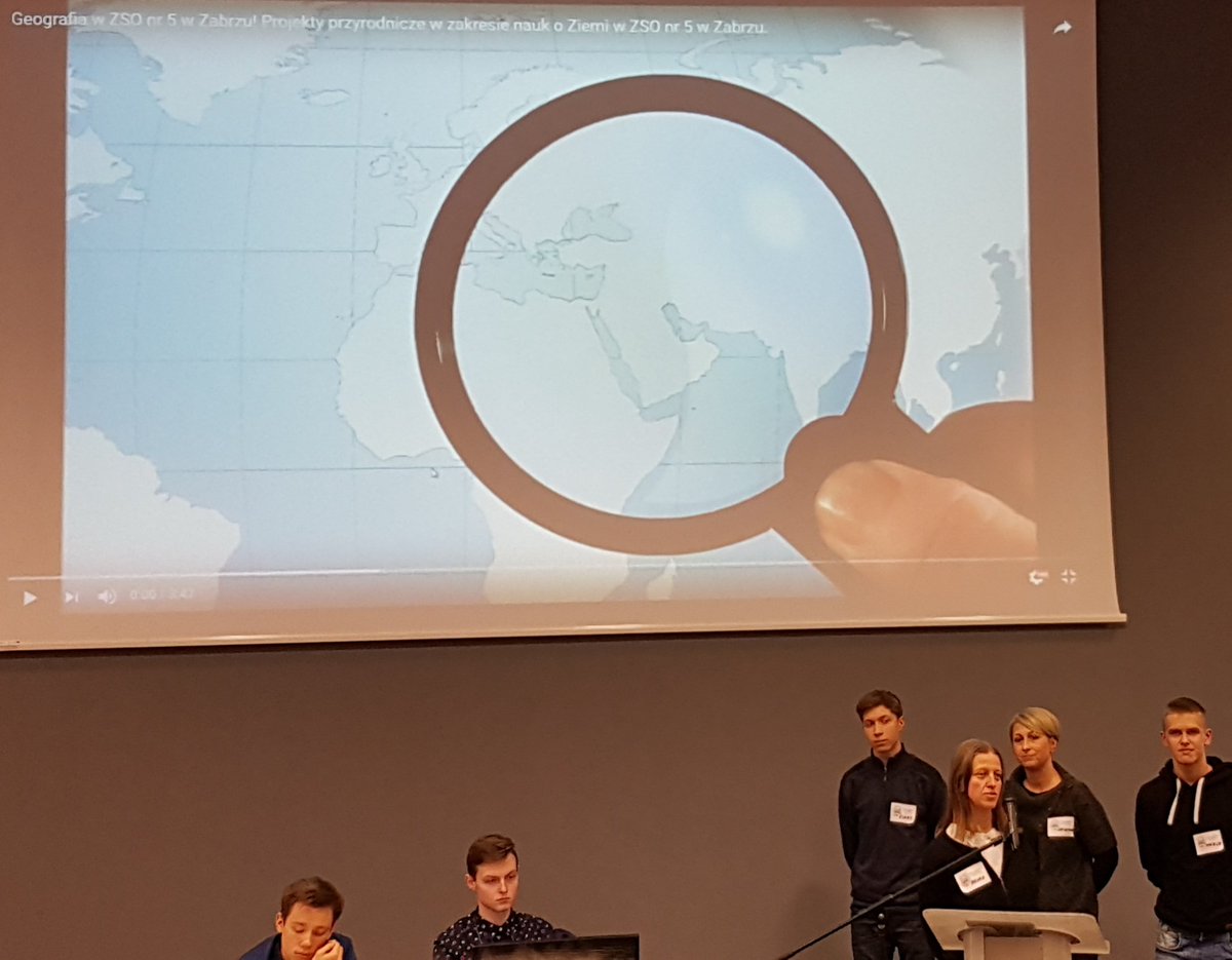 KGrabarska's tweet image. Students and Teachers from Complex of Schools No. 5, Zabrze, Poland during their presentation about the school&apos;s Science Projects on International Conference &quot;My Region Yesterday and Today and Climate Changing&quot; by #UNESCOAssociatedSchools
#TheGLOBEProgram #COP24 #ChangeTogether