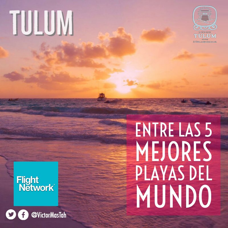 VictorMasT's tweet photo. Arrancamos la semana con una excelente noticia. Nuestro paraíso se posiciona como una de las 5 playas más bellas del mundo, según la plataforma https://t.co/UFh62BONY2. 
¡#FelizLunes amikoo'ob!
#TulumMágico #ContigoHacemosMás https://t.co/6m6guSkgsZ