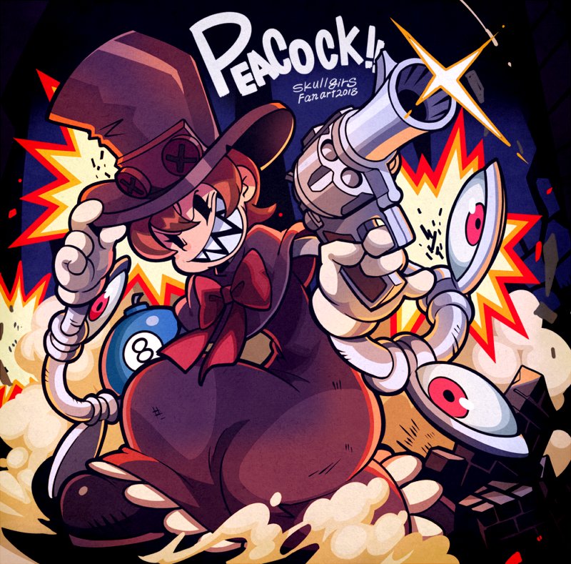 「??
#Skullgirls 
#FANART 」|Nelnal🌸身近なモンスター展@4月1日~10日までのイラスト