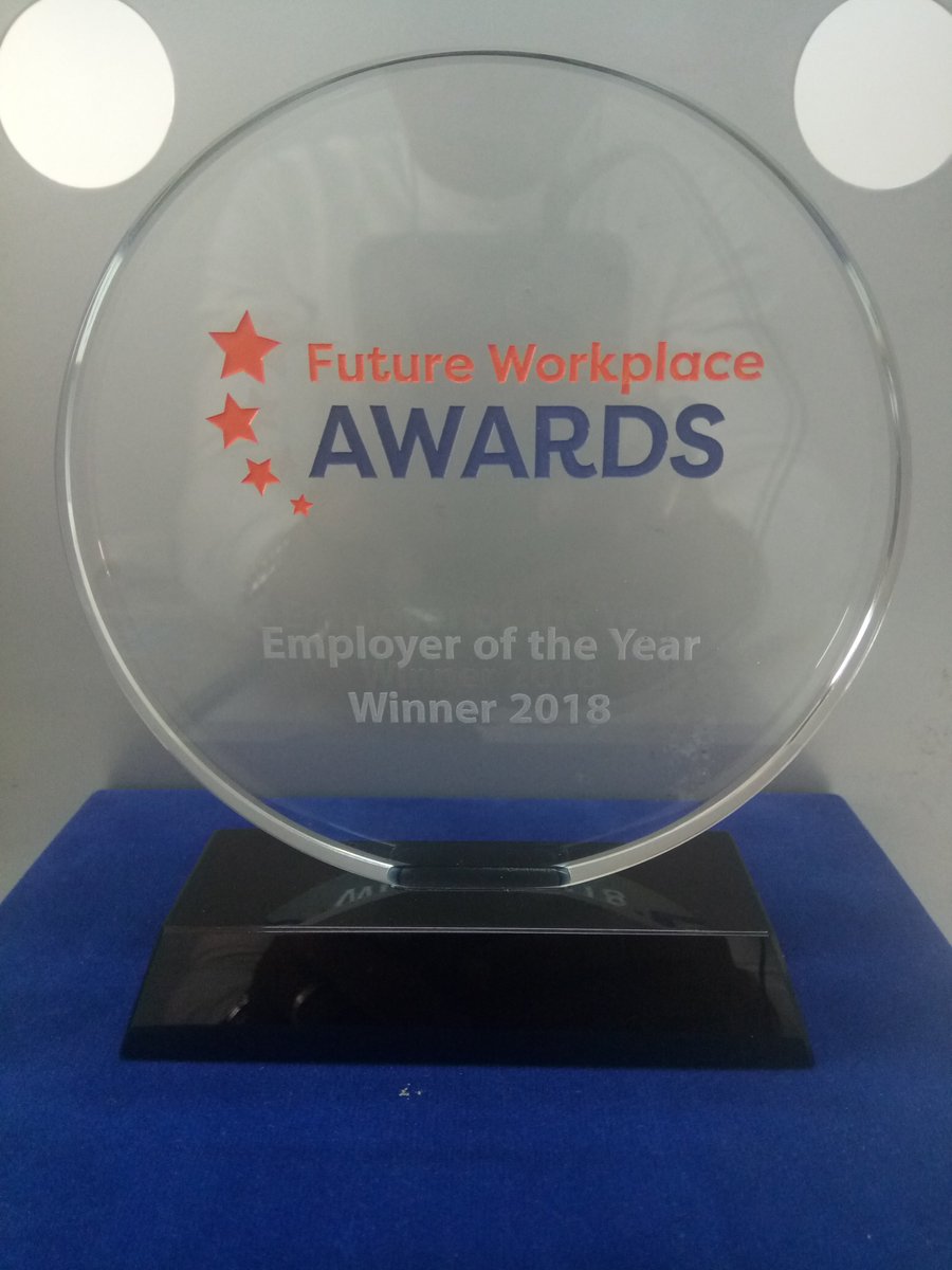 TerragonGroup's tweet photo. We won the "Employer of the Year 2018" award at the just concluded Future of Workplace Awards - an initiative of HR Summit and Expo West Africa. https://t.co/Kg4vD582XH
