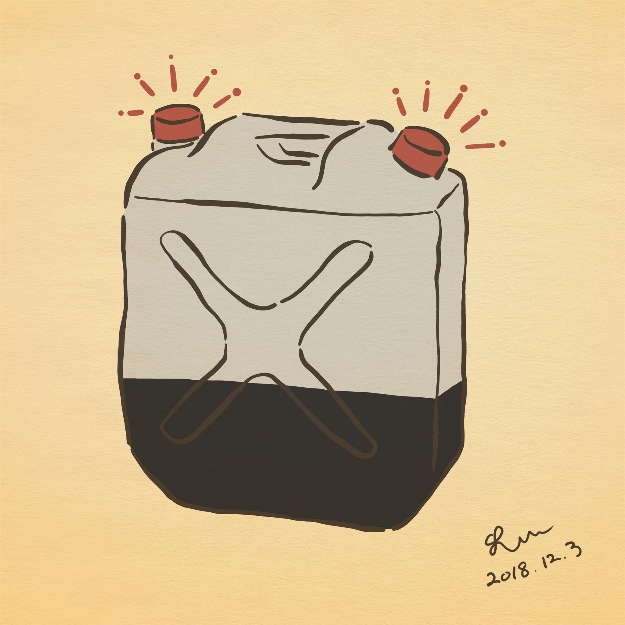 大川ハヤヤ ポリタンク ポリタンク ポリス パトカー 警察 無理矢理組み合わせ イラスト Illustration シュール レトロ Retro 毎日イラスト T Co Pcngfr2dgo Twitter