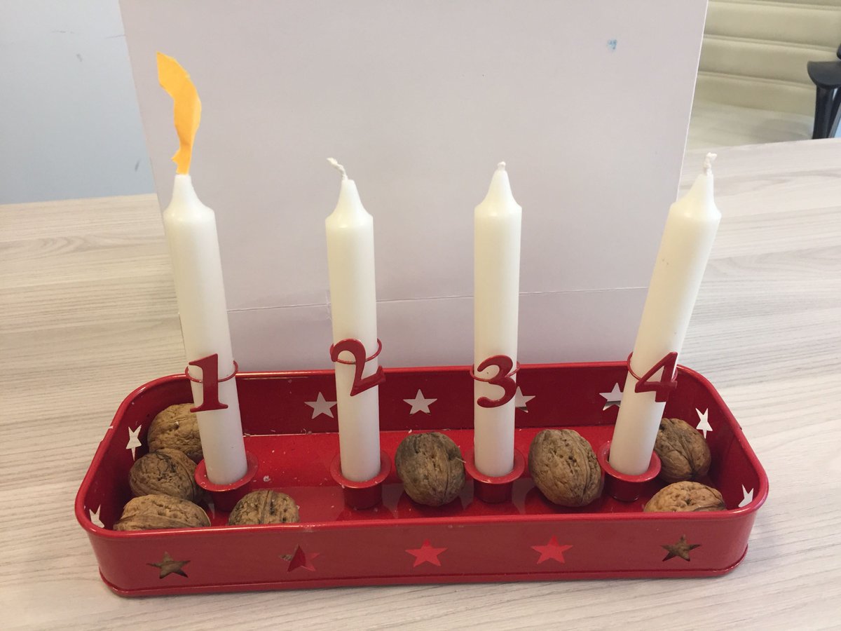 When frontend has to light the Advent candle and also preserve it for next year