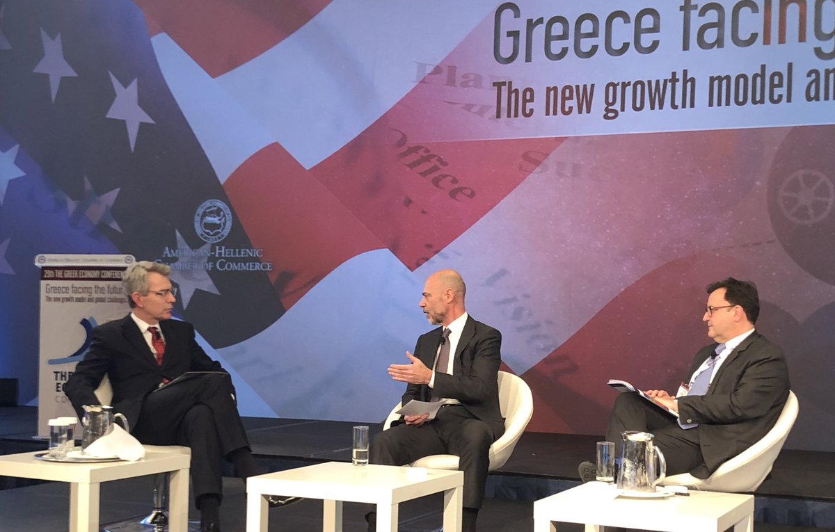 AlexanderCostopoulos (@alexcosto) on Twitter photo The #USGreeceRelations strategic dialogue represents Washington’s commitment to Greece’s new role as a true pillar of stability
“This is a very big deal; We have never done it before”
@USAmbPyatt <a href="/AmChamGr/">AmCham Greece</a> #GREconomy18 The #USGreeceRelations strategic dialogue represents Washington’s commitment to Greece’s new role as a true pillar of stability
“This is a very big deal; We have never done it before”
@USAmbPyatt <a href="/AmChamGr/">AmCham Greece</a> #GREconomy18