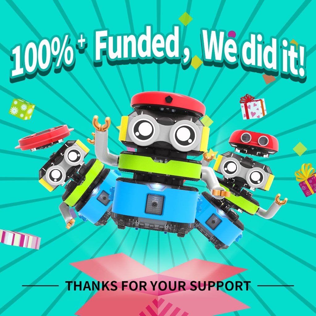100%+ Funded! We did it!
The last 48 hours for our super early birds: Get your #TacoBot home for just US$39 on #Kickstarter!
kickstarter.com/projects/robos…