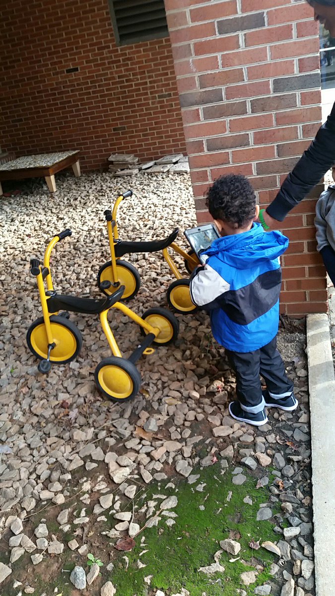 SO_mountvernon's tweet photo. We went on a wheel hunt around campus and found many vehicles with wheels and the children took pictures of them using the ipad! #mvlittles https://t.co/PF8dHeeU4N