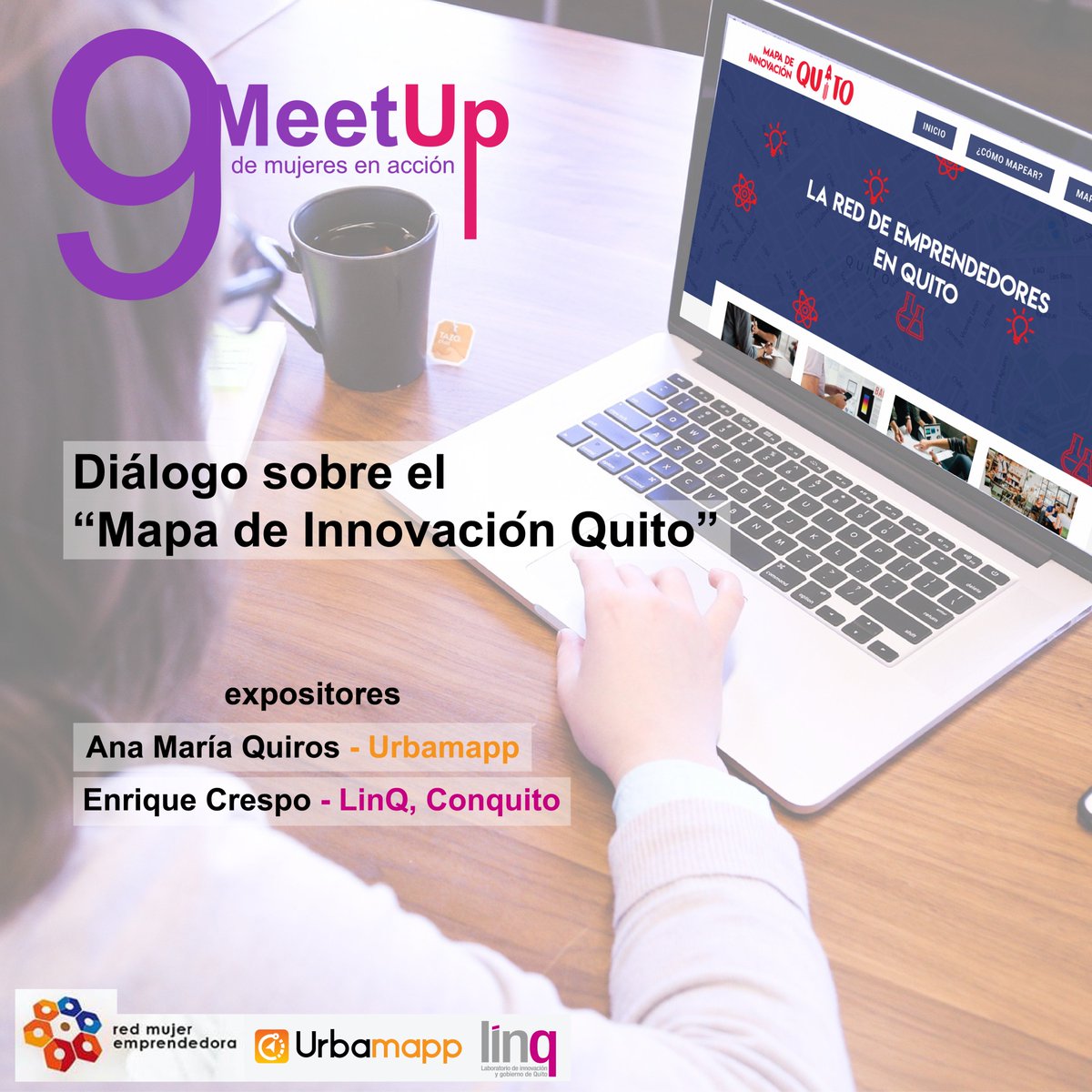 Urbamapp's tweet photo. Conoce más sobre el "Mapa de Innovación Quito" este martes 4 de diciembre en el PH del Edificio de Las Cámaras a las 18h00 en el 9° MeetUp de #MujeresEnAcción

#TuCiudadTuMapa
#TodosPuedenMapear

https://t.co/zmo7Y7wNAu https://t.co/hYqnm9Uvs9