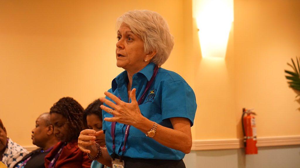 VPAJamaica's tweet photo. Our Chairman Dr. Elizabeth Ward speaks on 

'Responding to and Preventing Violence Against Children: Epidemiological Features of Violence-Related Injuries in Children' 

#ISPCAN2018 #EndViolence #ChildrenMatter https://t.co/6UxWQYSJ5a