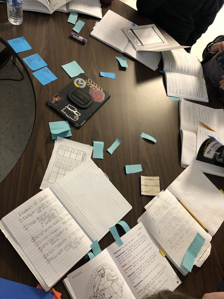 Label party!  Identifying the elements of a drama!  #KFEstrong <a href="/NISDFranklinES/">Kay Franklin ES</a>