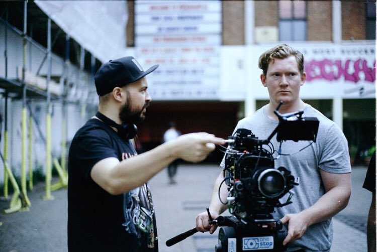 MultiplexFilm's tweet photo. Our incredible director/cinematographer duo #Director @jedshepherd #Cinematographer @williambaldy on the set of #MULTIPLEX
Starring @lewismacdougall @emmalovesss @victoriayeates1 @shriya.pilgaonkar @thatkatebaxter @jemma_moore
Produced by @fivefiftyfivefilm 
📸 @simonking_v https://t.co/HQSl7QkB5J
