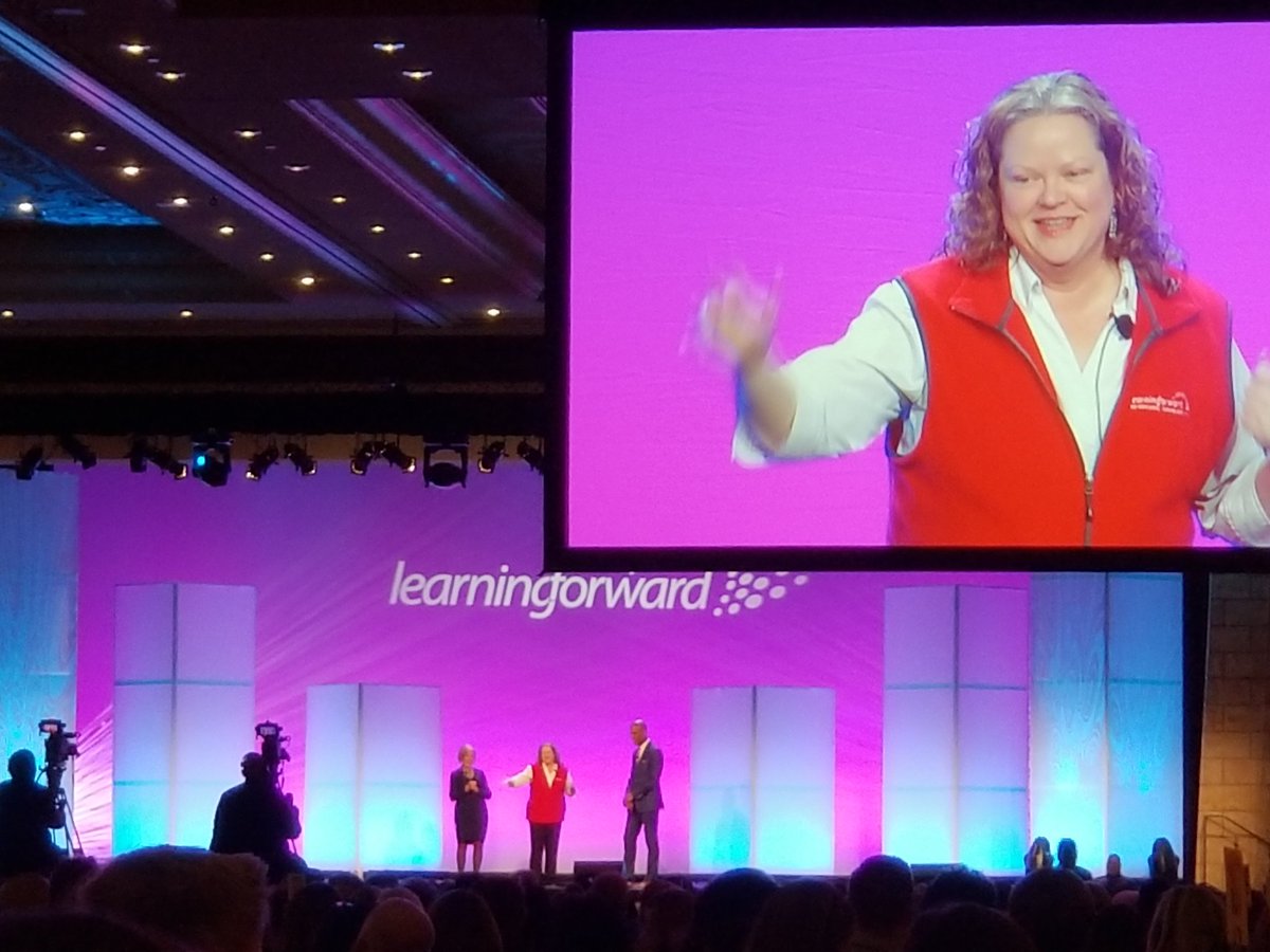 It's pretty awesome to see one of your own on stage at the Learning Forward conference! #learnfwd18 @PISDLearns