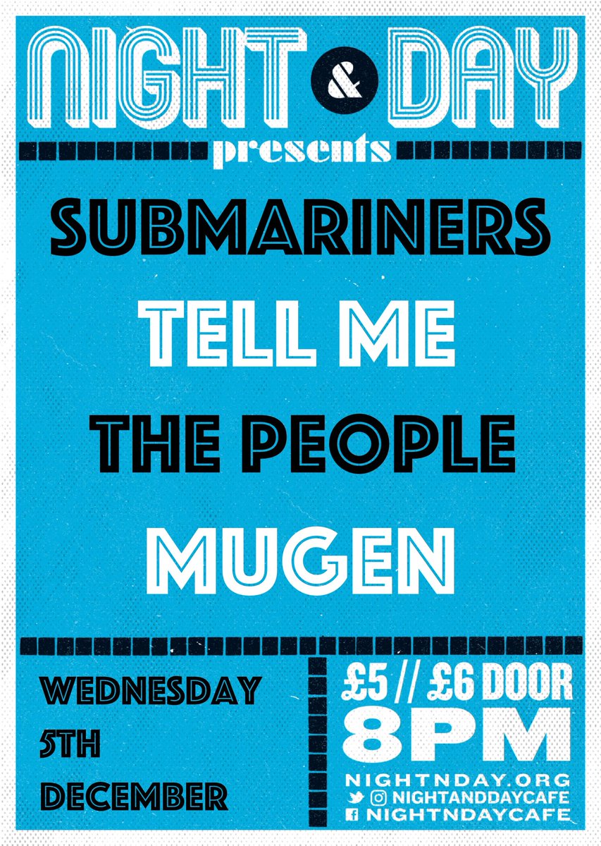 THIS WEEK #nightanddaycafe #Manchester #livemusic