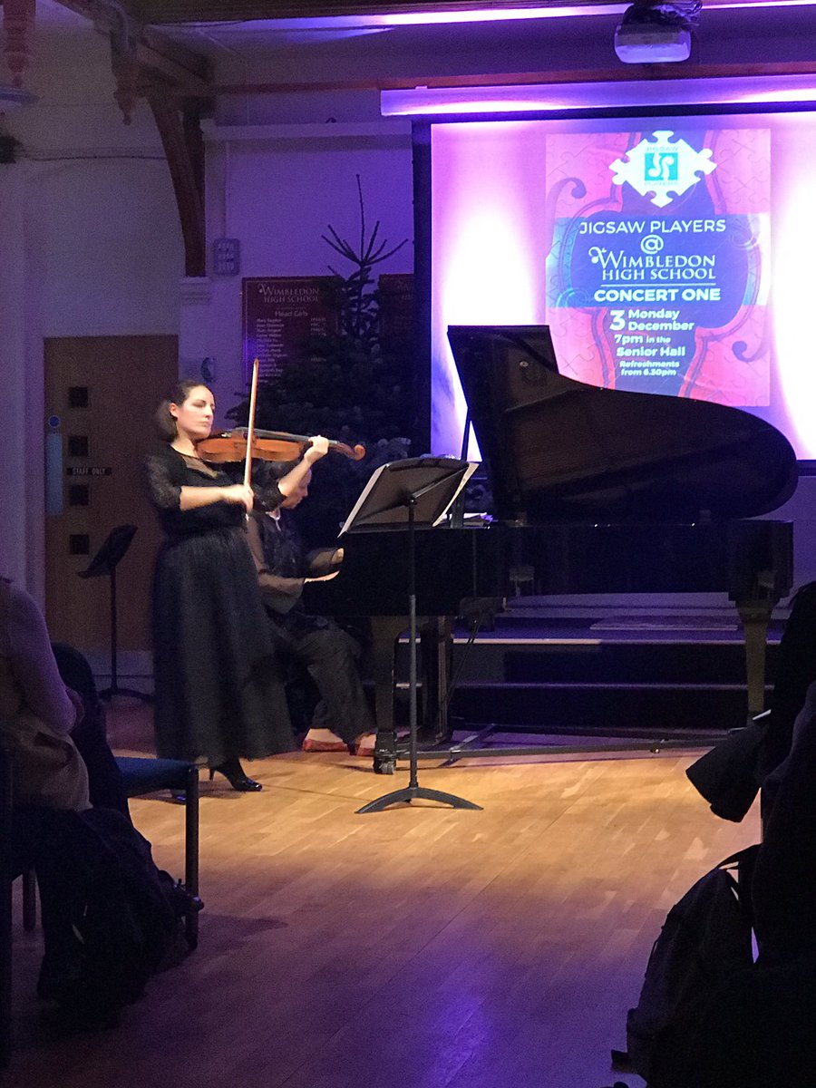 The Senior Hall is alive with <a href="/JigsawPlayers/">The Jigsaw Players’ Concert Series</a> and Rebecca Clarke’s #viola sonata. What an amazing treat! <a href="/WimbledonHigh/">Wimbledon High</a> <a href="/Wimbmusic/">Music in Wimbledon</a> <a href="/Head_WHS/">Fionnuala Kennedy</a> @MusicRep_WHS #femalecomposers