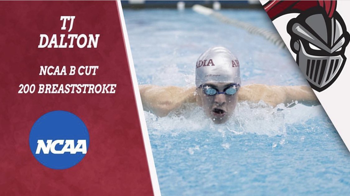 Junior TJ Dalton set a new program milestone at the TCNJ Invitational as the first swimmer to ever achieve a NCAA B cut in a mid-season meet. This is the second NCAA B cut for the program in as many years!