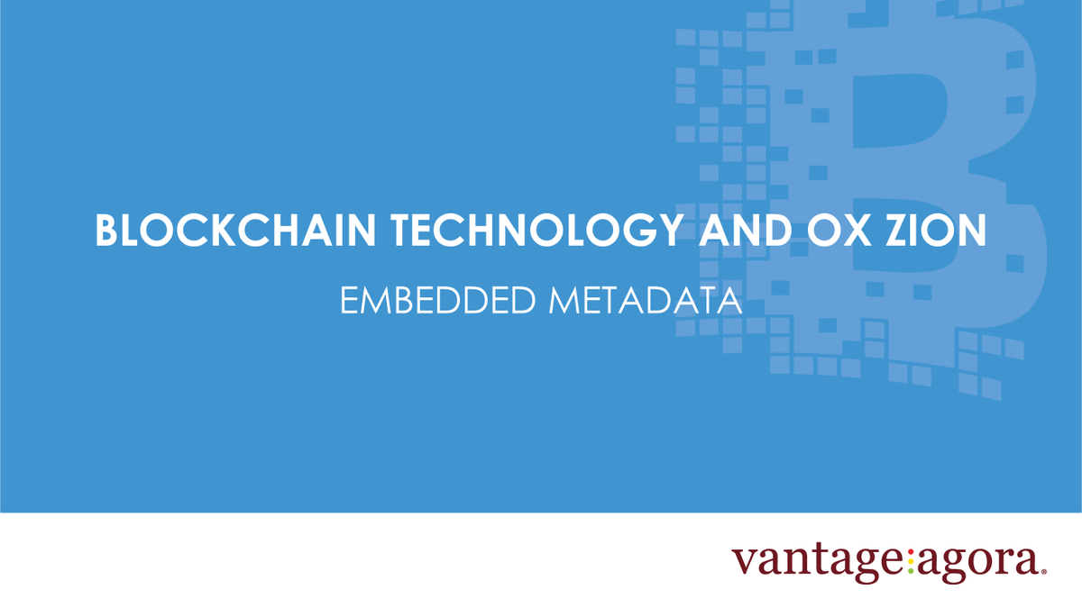 eoxvantage's tweet photo. #blocklandCLE #VantageAgora #blockchain
@vantageagora is thrilled to be attending the @BlocklandCLE Conference this week! OX Zion now integrates Blockchain Technology with embedded metadata. Check it out here: https://t.co/UIVJMw1OjA
Find us at BOOTH #25 to learn more! https://t.co/YhHE9S5bmX