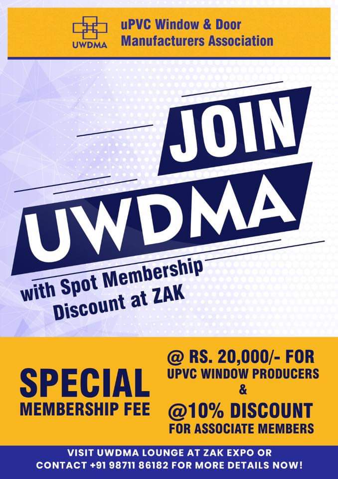 grufendp's tweet photo. We Green Windows very proud to be UWDMA member.
Check out benefits of becoming an UWDMA member.
#UWDMA, invites everyone to Join India’s only #uPVC Window and Door Manufacturers #Association, working towards industry betterment.
Get Special Membership Offers to Join UWDMA! https://t.co/Ii3ZeuHipo