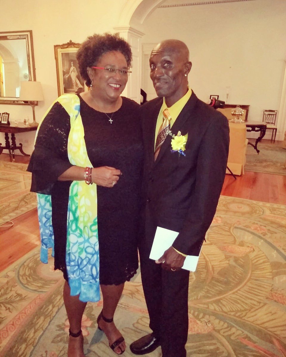 Congratulations to our very own Bradley Broomes. Last Friday, on Independence Day, he received the Barbados Bravery Medal. Here he is at Government house with The Honourable Mia Mottley, Prime Minister of Barbados. We couldn’t be prouder! 
#CobblersCove #Barbados #LoveBarbados