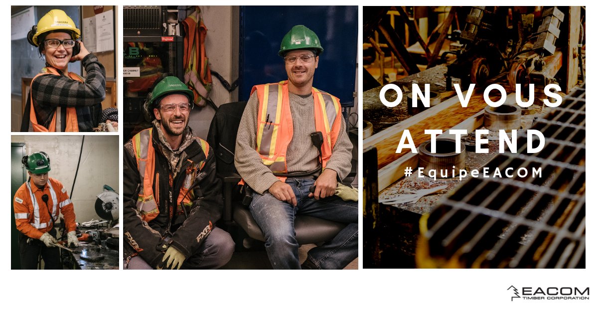 EACOMTimberCo's tweet photo. #LundiMotivation #Opportunités chez #EquipeEACOM
Nairn Acheteur https://t.co/eY6bHihOib, Acheteur de Bois Rond https://t.co/rOdJWKrS0h, @TimminsOntario Analyste Financier https://t.co/SEiJnZUcyV @greenestwork @FPAC_APFC @TimminsToday https://t.co/3fNMy2lLuL
