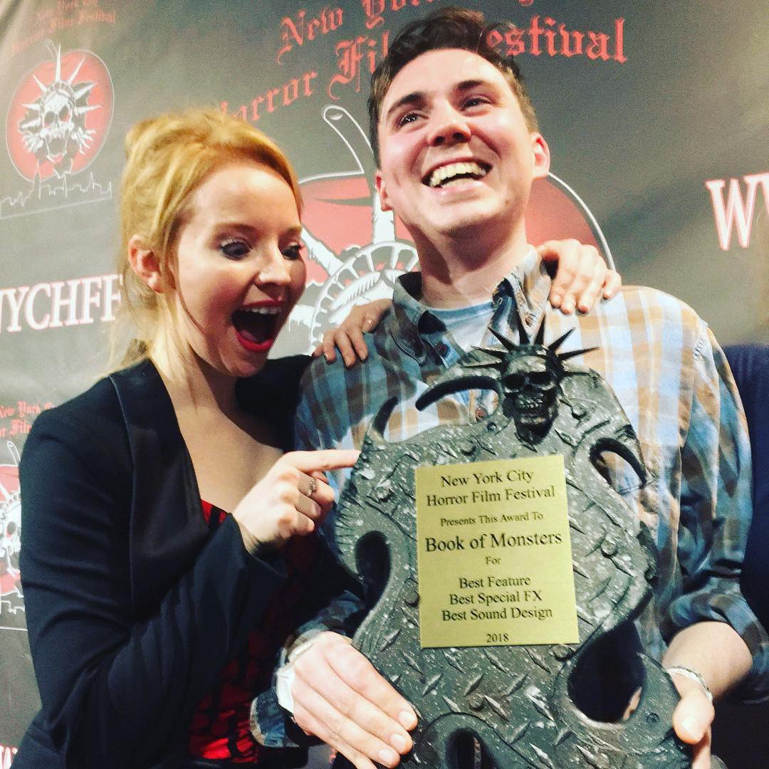 Bookof_Monsters's tweet photo. WE WON!!! We’re absolutely ecstatic to win three awards including BEST FEATURE, BEST SFX &amp; BEST SOUND DESIGN at the wonderful @NYCHorrorFest last night! #horror #nychff #filmfestival https://t.co/BfuOikRfWN