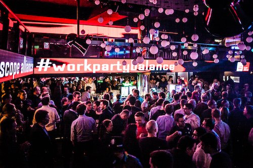scope_alliance's tweet photo. What a night! Danke an alle, die so tatkräftig mit uns gefeiert haben! #workpartybalance #doag2018 https://t.co/ssd8YeKVoK
