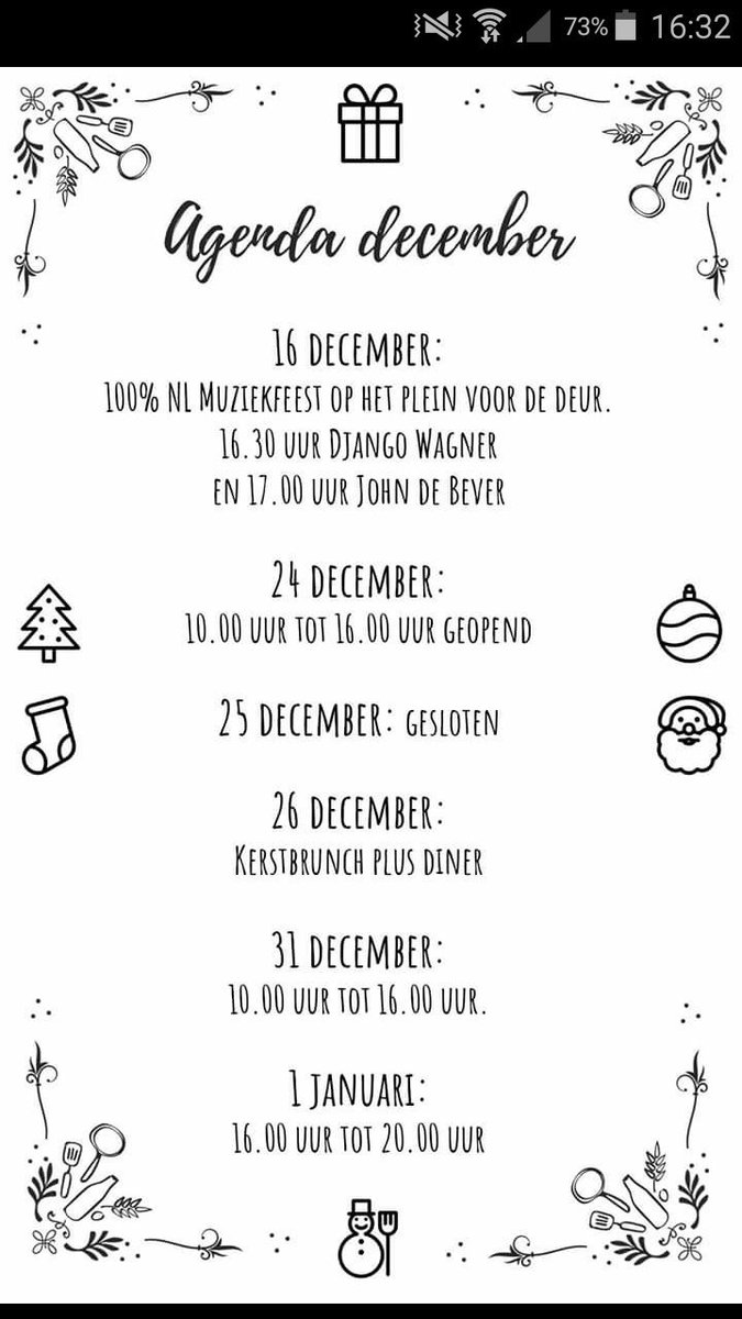 LelyPannenkoek's tweet photo. Onze december kalender.. 
#pannenkoeken #highpancake #feestje #kerst https://t.co/6MVX0KjsDI
