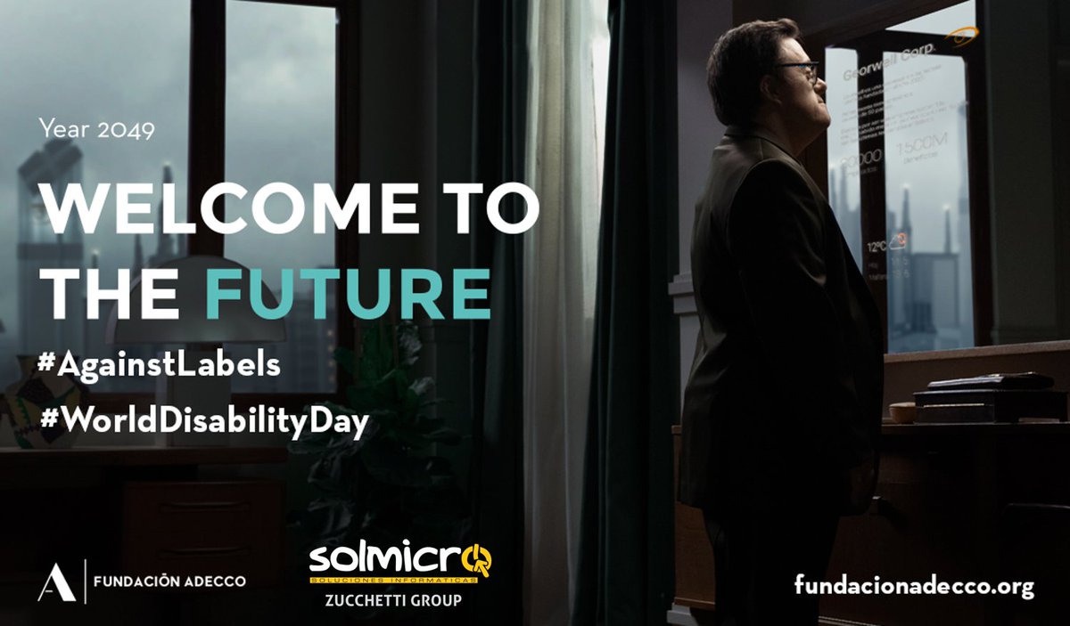 ZucchettiSpain's tweet photo. @fund_adecco has predicted that the labor inclusion of people with disabilities will not take place until the year 2249.
Do we change the future? Fight #AgainstLabels.| #WorldDisabilityDay https://t.co/3apDOwBmBQ @ZucchettiWorld @ZucchettiSpa https://t.co/bWhV8Cp8wP
