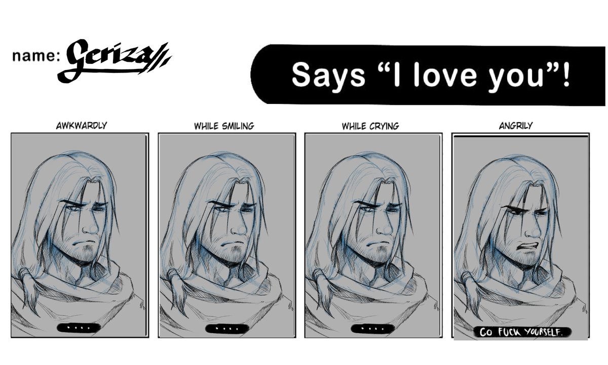 I did this in the middle of this hiatus BECAUSE I NEEDED TO .
my poor boy....
#oc #ocmeme #characterdesign #DnD