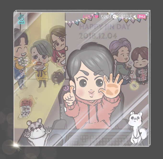 🐹「僕には笑顔のARMYが見えます💝 」 
HAPPY BIRTHDAY!いつも笑顔をありがとう✨🔍🔎✨
#HAPPY_JIN_DAY #HAPPYJINDAY #빅히트김석진 #월와핸 #btsfanart @BTS_twt 